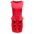 Load image into Gallery viewer, Emilio Pucci Pink / Black Ruffled Detail Sleeveless Crepe Cocktail Dress
