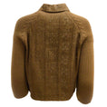 Load image into Gallery viewer, Alberta Ferretti Brown Sequined Raw Silk and Wool Knit Blazer / Jacket
