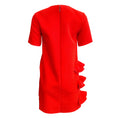 Load image into Gallery viewer, MSGM Red Short-sleeve Asymmetrical Ruffle Casual Dress
