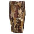 Load image into Gallery viewer, Lafayette 148 New York Casey Bronze Metallic Sequined Pencil Skirt in Vicuna Multi
