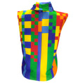 Load image into Gallery viewer, Halpern Rainbow Multi Pixel Print Cotton Top
