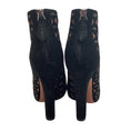 Load image into Gallery viewer, ALAÏA Black Suede / Tan Leather Cut Out Zip Boots/Booties
