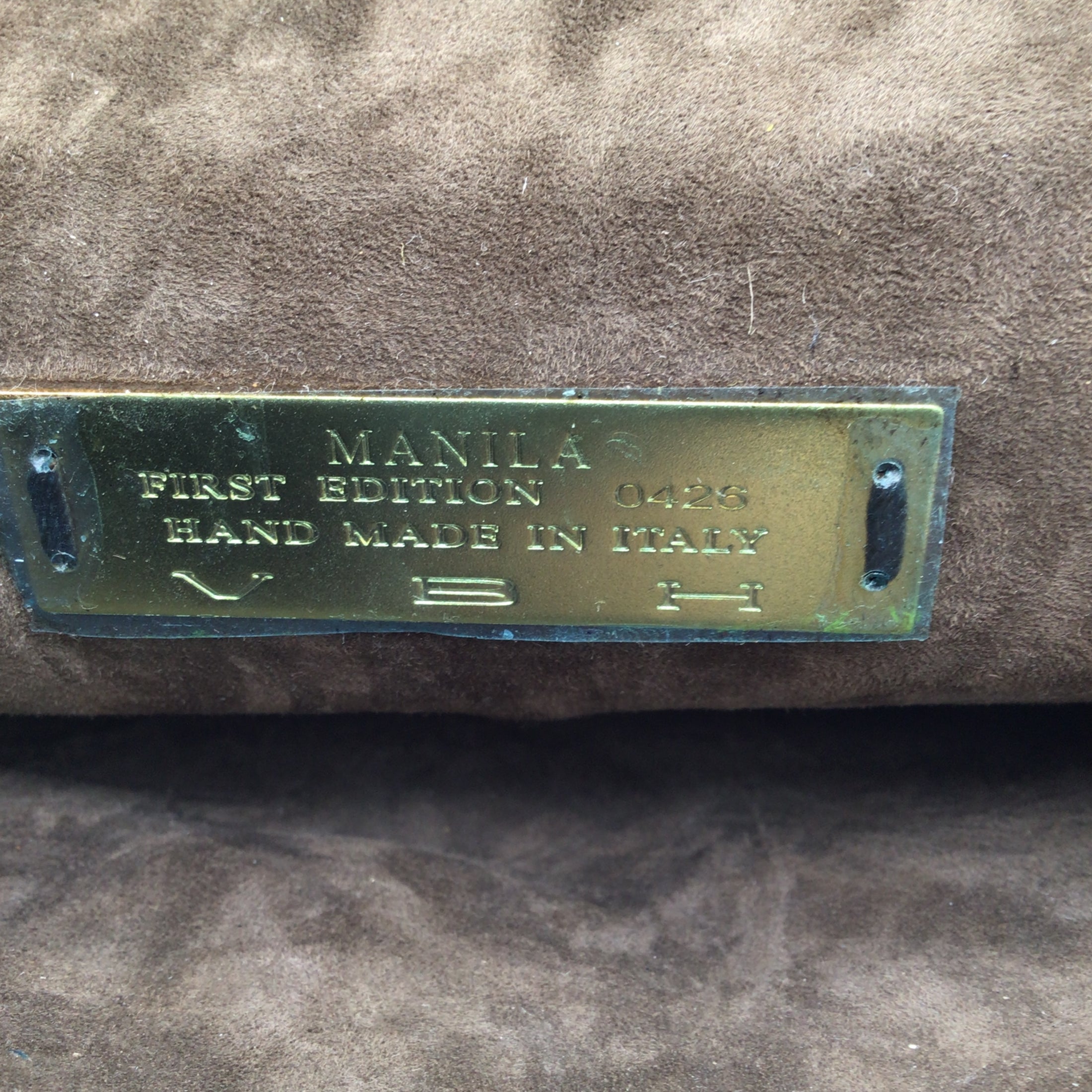 VBH Manila First Edition Bronze Metallic Shimmery Envelope Clutch