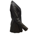 Load image into Gallery viewer, Giorgio Armani Black Stretchy Lambskin Leather Jacket

