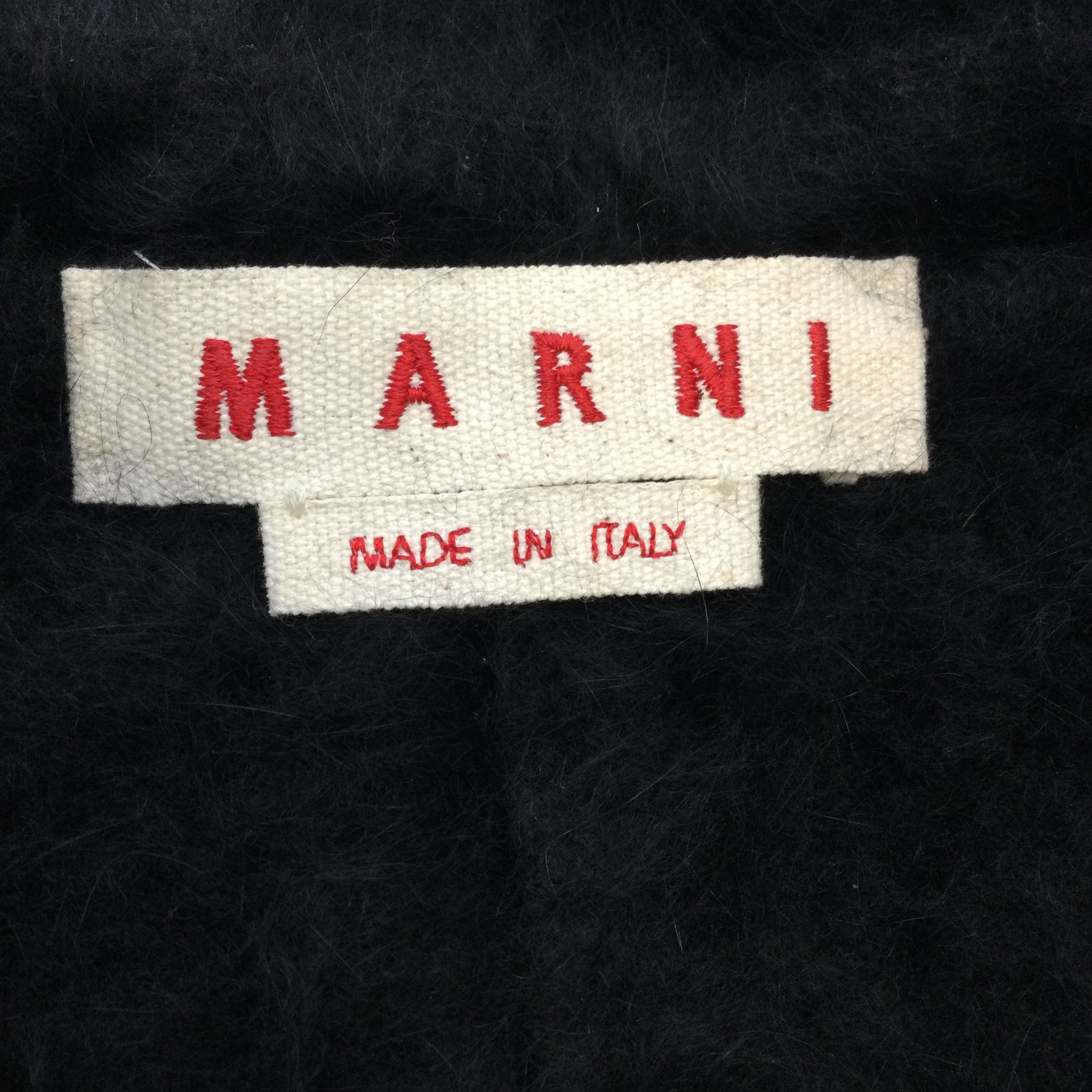 Marni Black Angora Blend Sweater
