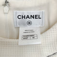 Load image into Gallery viewer, Chanel Ivory / Navy Trim Sleeveless Pique Casual Dress
