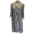 Load image into Gallery viewer, Maticevski Black / White Mechanism Belted Overcoat in Black Grid
