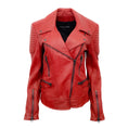 Load image into Gallery viewer, Tom Ford Red Leather Moto Jacket
