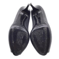 Load image into Gallery viewer, Giuseppe Zanotti Black / Grey Textured Leather Open-toe Pumps
