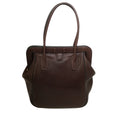 Load image into Gallery viewer, Hermès Convoyeur 2015 Dark Brown Leather Shoulder Bag
