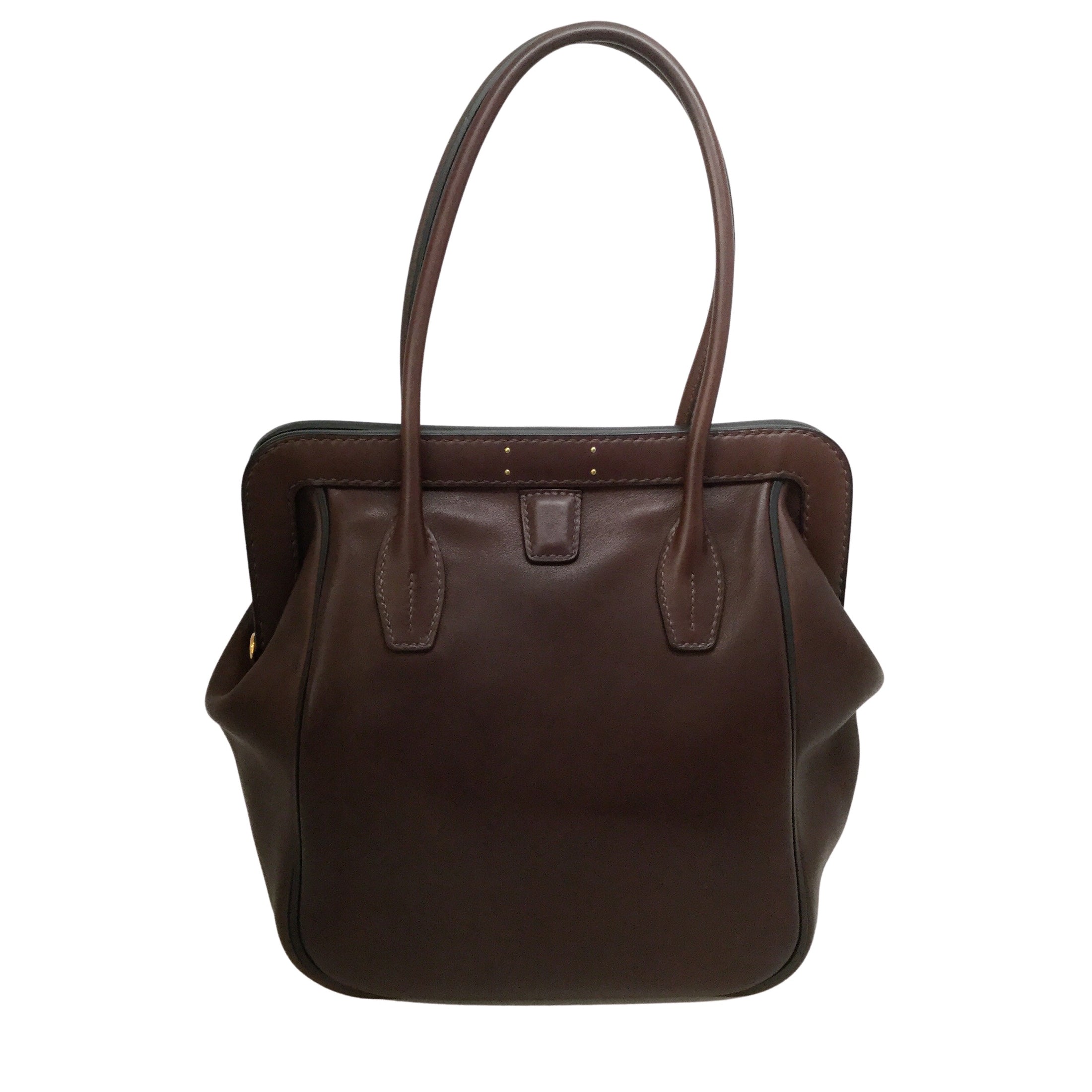 Hermès Convoyeur 2015 Dark Brown Leather Shoulder Bag