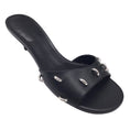 Load image into Gallery viewer, Givenchy Black Calfskin Leather Show Mules / Sandals

