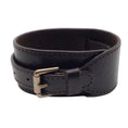 Load image into Gallery viewer, Louis Vuitton Brown Leather Mono Embossed Buckle Bracelet
