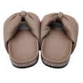 Load image into Gallery viewer, Balenciaga Puffy Knotted Smooth Nappa Leather Slide Sandals in Mink Grey

