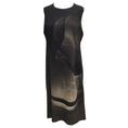 Load image into Gallery viewer, Akris Black, Brown, and Beige Sleeveless Printed Sheath Midi Dress
