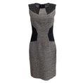 Load image into Gallery viewer, Jason Wu Black / White Sleeveless with Mesh Insets Work/Office Dress
