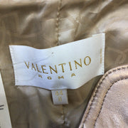 Valentino Light Gold Metallic Vintage Lambskin Leather Jacket