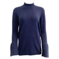 Load image into Gallery viewer, Malo Navy Cashmere Bell Sleeve Sweater
