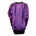 Load image into Gallery viewer, Alexandre Vauthier Purple / Black Sequined Sweater Night Out Dress
