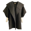 Load image into Gallery viewer, Michael Kors Collection Charcoal Wool Cape 

