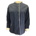 Load image into Gallery viewer, Hannoh Wessel Navy Blue / Ivory Pinstriped Cotton Jacket
