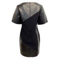 Load image into Gallery viewer, Roksanda Ilincic Black Patent Sleeved Crinkle Work/Office Dress
