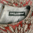 Load image into Gallery viewer, Dolce & Gabbana Burgundy / Grey Jacquard with Belt Cocktail Dress
