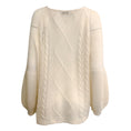 Load image into Gallery viewer, CO Ivory Cable Knit Mohair Sweater
