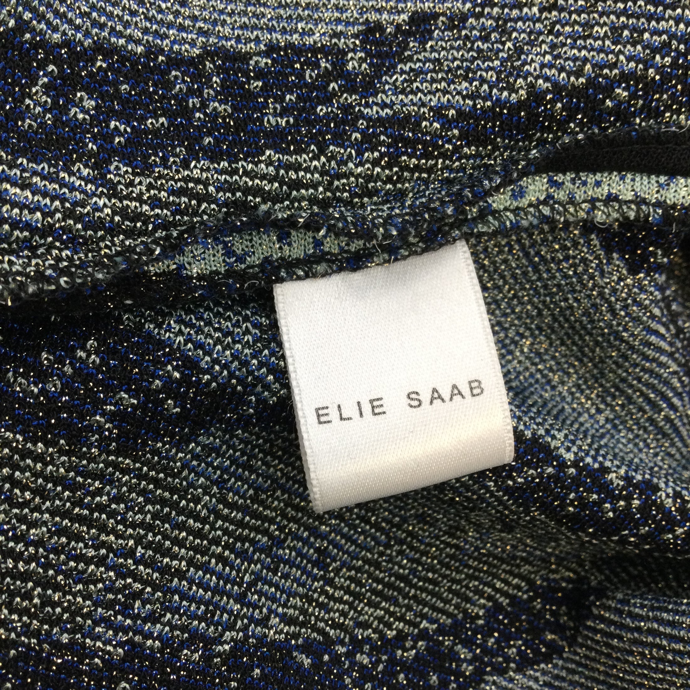 Elie Saab Long Sleeved Viscose Blend Knit Dress
