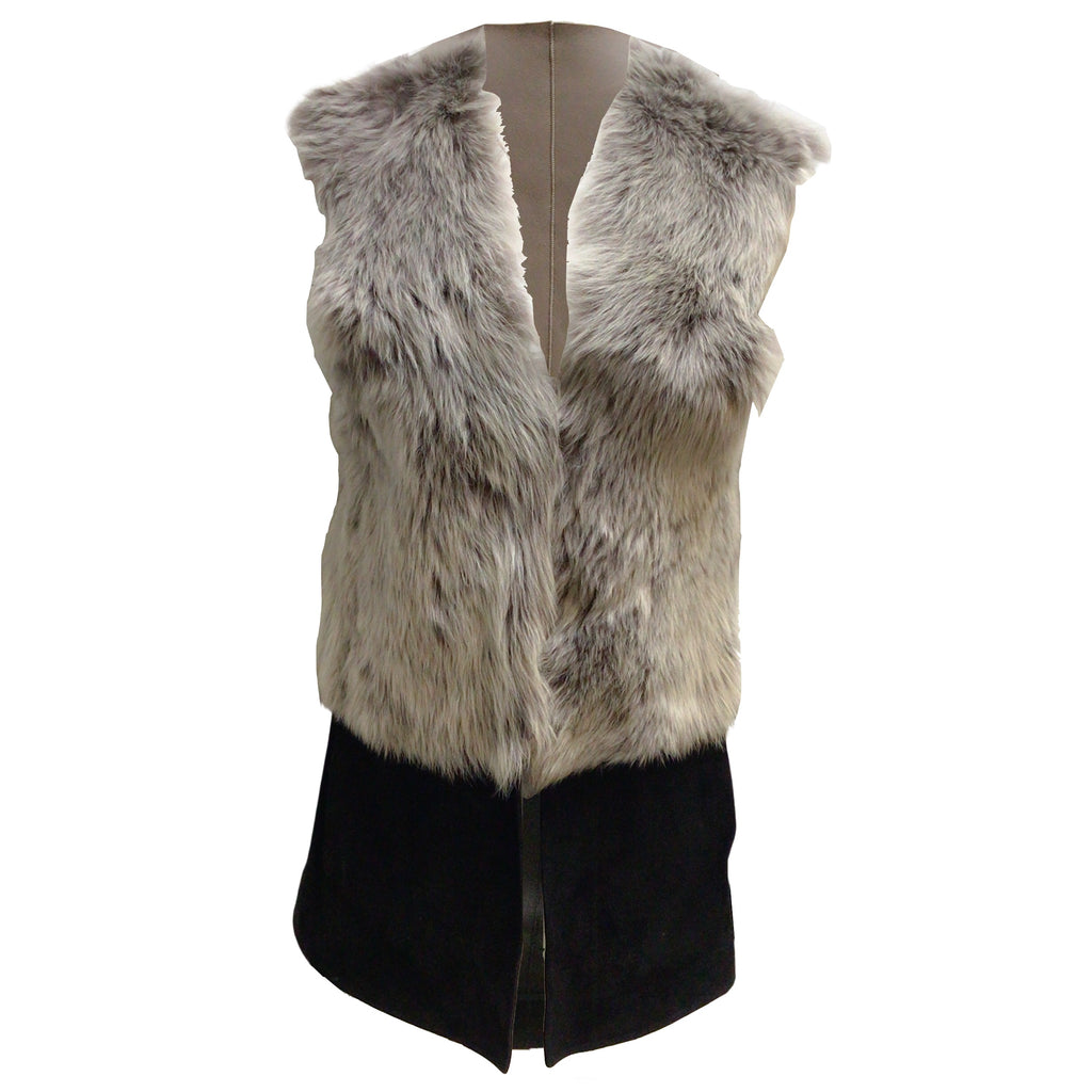 Genuine Natural Fur Rabbit Fur Vest Mandarin Collar Winter Women Fur  Waistcoat Female Outerwear Coats Gilet - China Fox Fur Coats and Winter Fur  Coat price