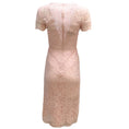 Load image into Gallery viewer, Valentino Light Pink Guipure Lace Short Sleeved Fitted Midi Formal Dress
