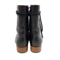 Load image into Gallery viewer, Chanel Black Leather Combat with Brogue Detail Boots/Booties
