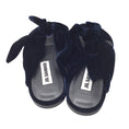 Load image into Gallery viewer, Jil Sander Dark Blue Velvet Knot Thong Sandals
