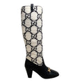 Load image into Gallery viewer, Gucci Natural / Black GG Tweed with Leather Boots/Booties
