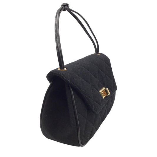 Chanel Mademoiselle 1995 Black Shoulder Bag