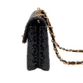 Load image into Gallery viewer, Chanel Vintage 1990's Black Mini Wicker 24K Hardware Shoulder Bag
