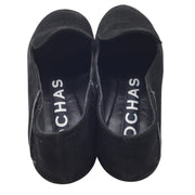 Rochas Black Suede Leather Loafers / Flats