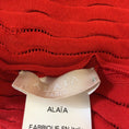 Load image into Gallery viewer, Alaia Red Ruffled Sleeveless Ribbed Knit Top
