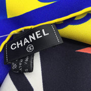 Chanel Blue La Pausa Silk Scarf/Wrap