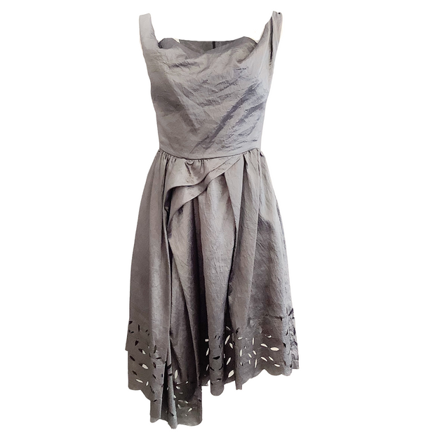 Vivienne Westwood Silver Cutout Cocktail Dress