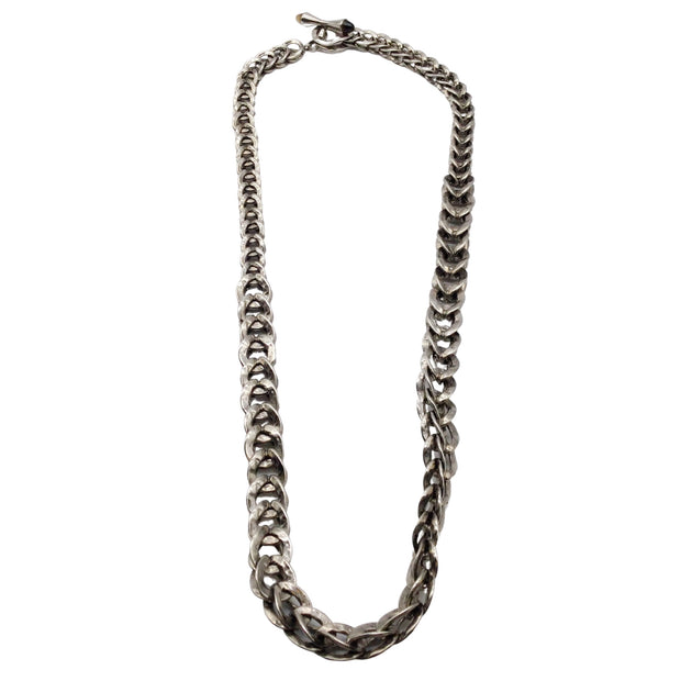 Goossens Paris Silver White Gold Chunky Chain Necklace