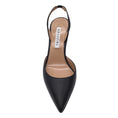 Load image into Gallery viewer, Aquazzura Black Pointed Toe Slingback Leather Pumps
