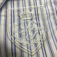 Load image into Gallery viewer, Dolce & Gabbana White / Blue Striped Cotton Blazer
