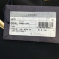 Load image into Gallery viewer, Prada Black Viscose Dress With Gold Leather Trim
