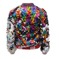 Load image into Gallery viewer, Libertine Blue Multi I Got You Babe with Paillettes Jacket
