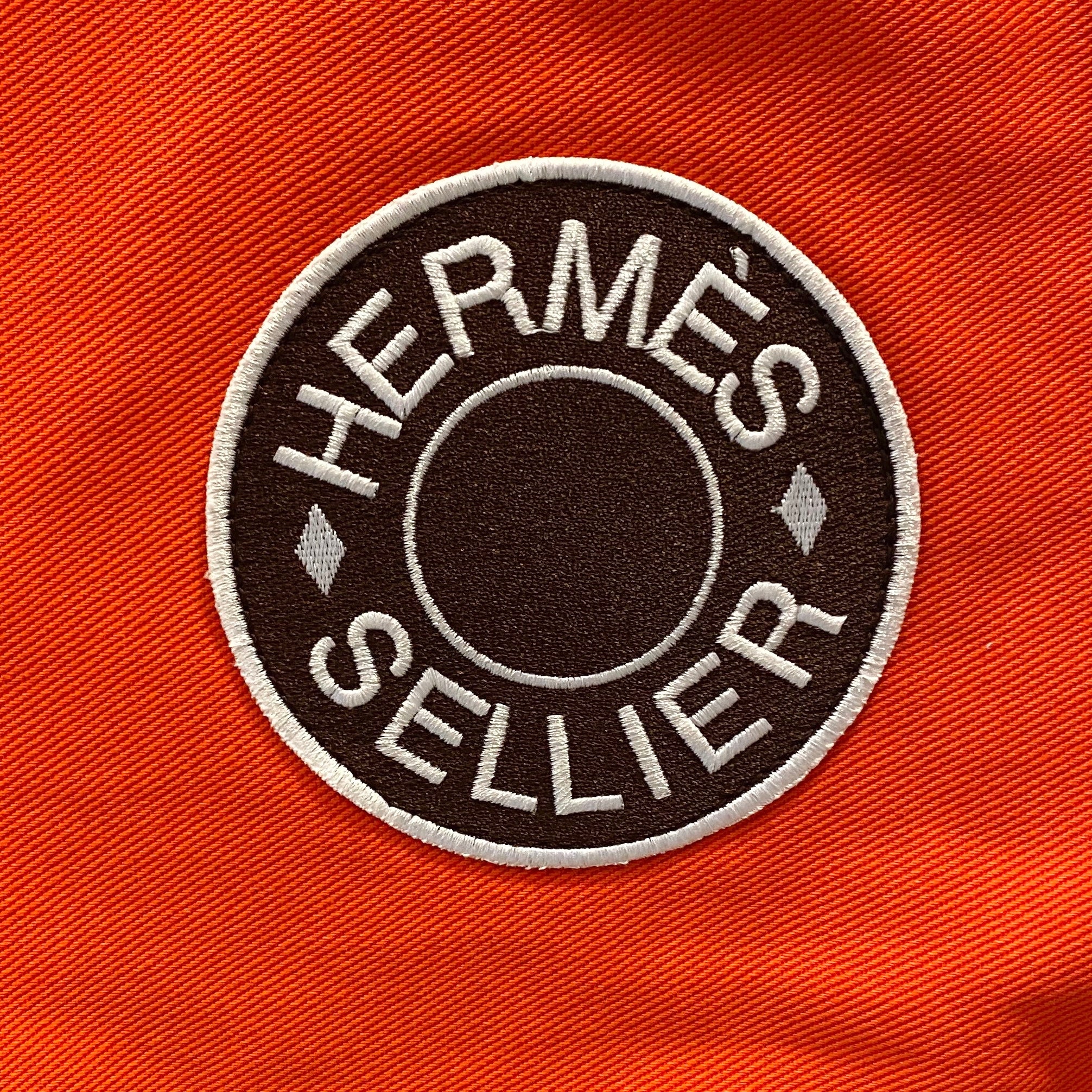Hermès Orange and Brown Hamptons Horse Drying Rug
