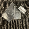 Load image into Gallery viewer, Giorgio Armani Grey / Black Striped Shearling Poncho/Cape
