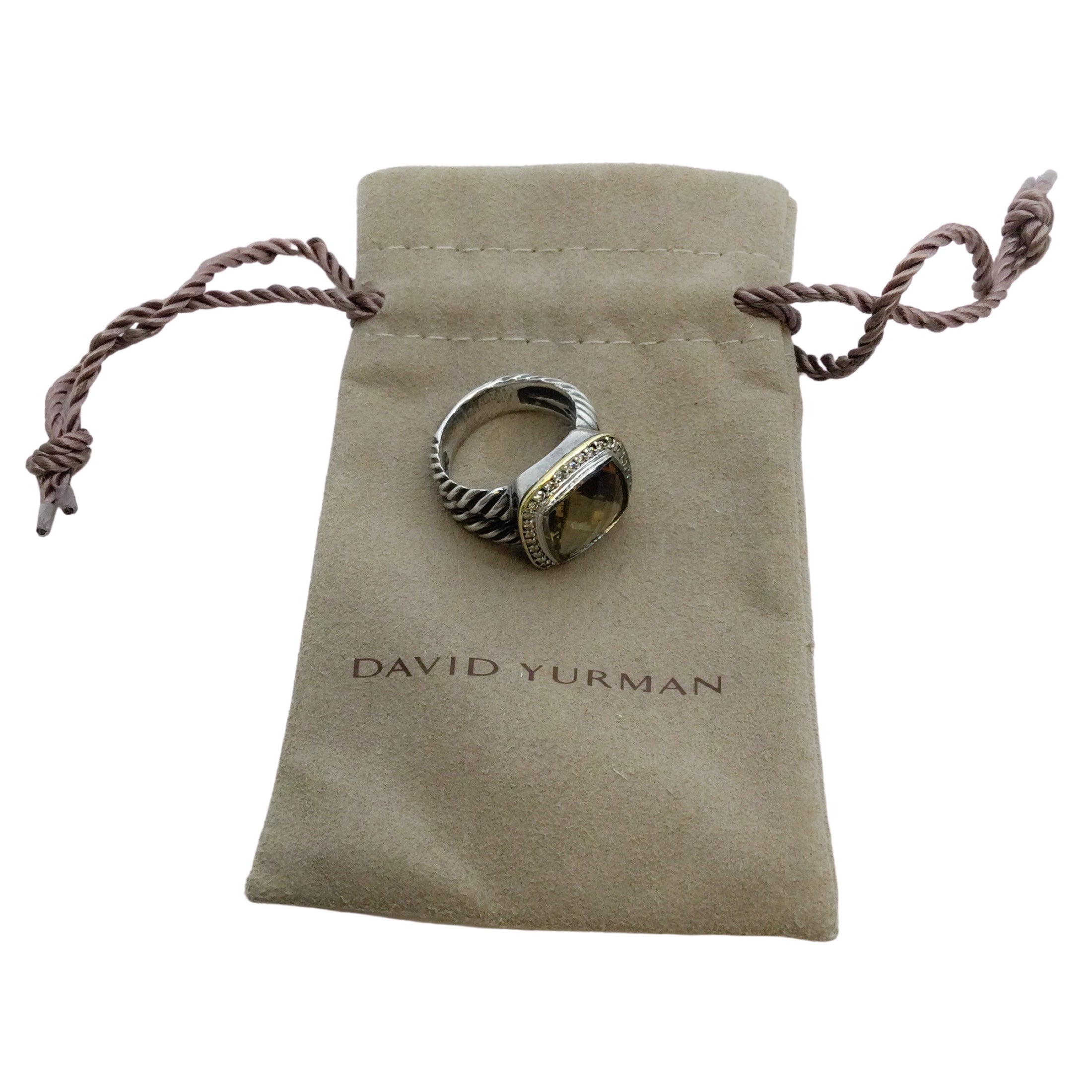 David Yurman Albion® with Champagne Citrine and Diamonds with 18k Gold Ring