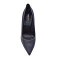 Load image into Gallery viewer, Michael Kors Collection Navy Blue / White Contrast Stitching Pointed Toe Leather Pumps
