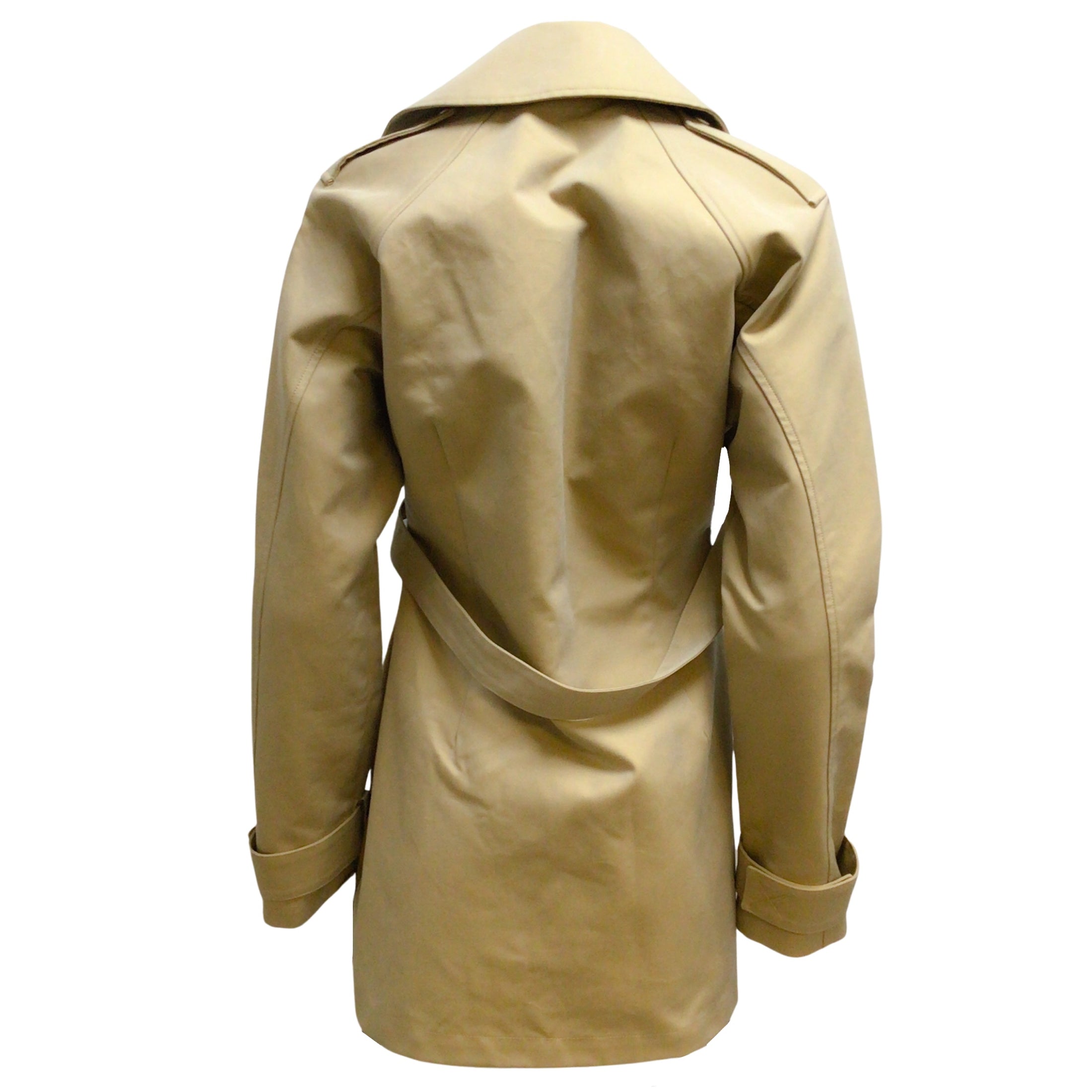 Unravel Project Beige Double Mackintosh Coat